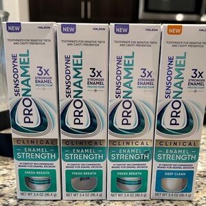 Sensodyne pronamel Fresh Mint and Deep Clean set of 4